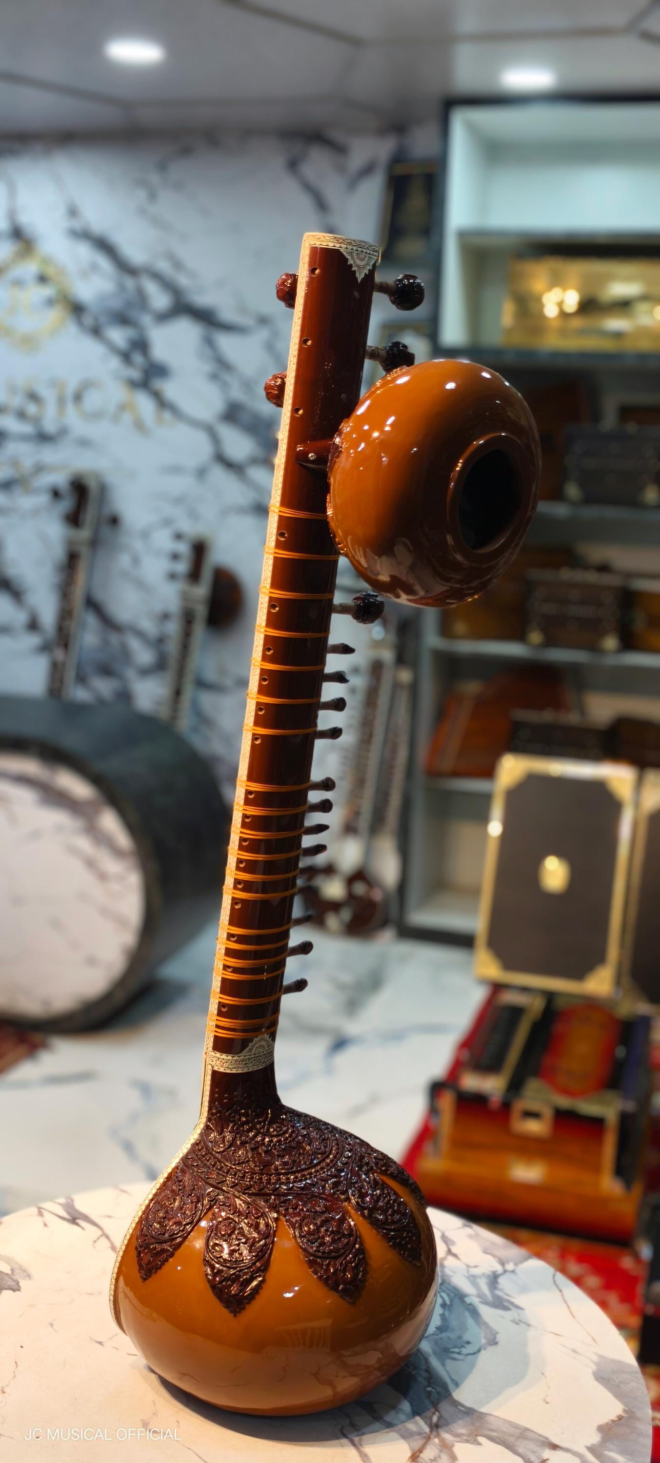 RAVISHANKAR STYLE Professional SITAR with double tumba and hardcase