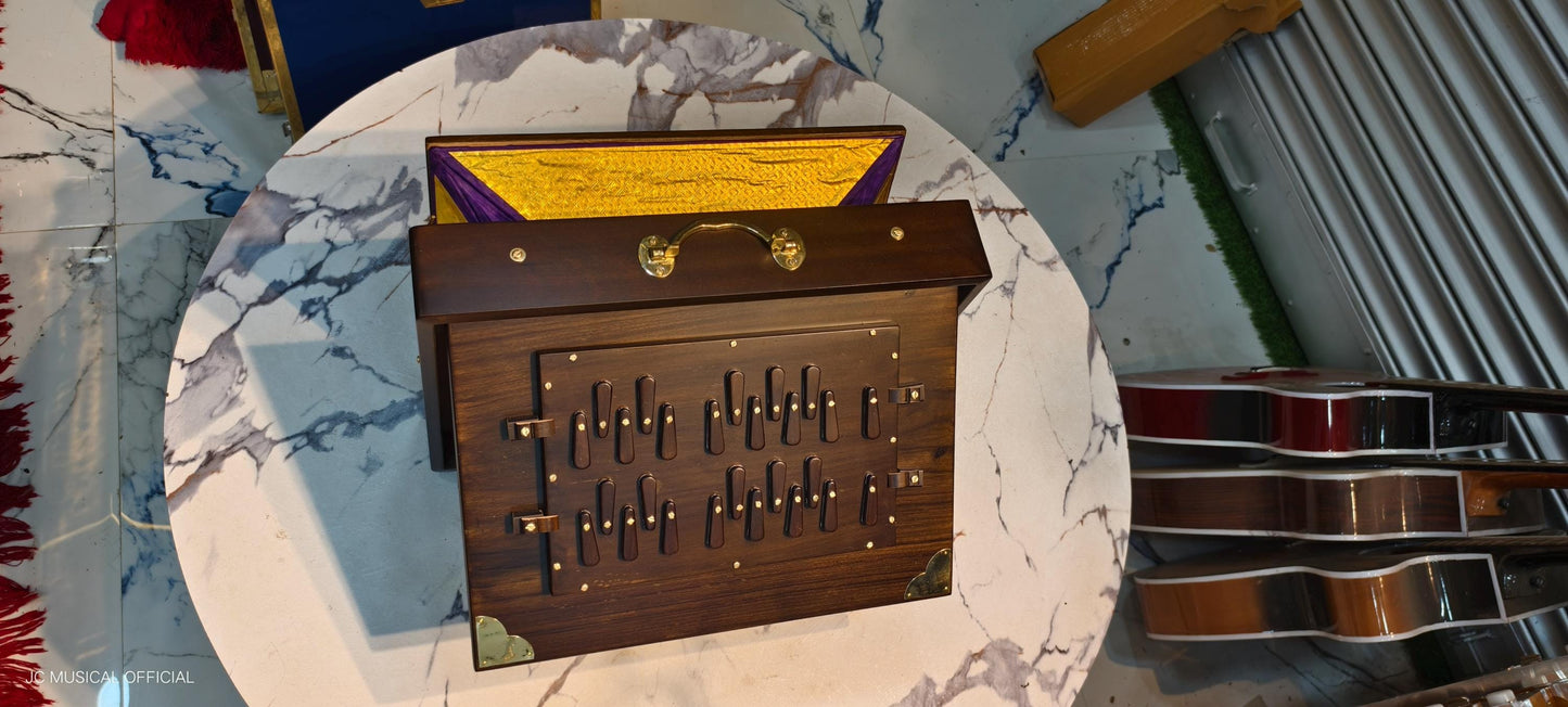 2-Octave Professional Shruti Box | Brown Mat Finish, Teakwood