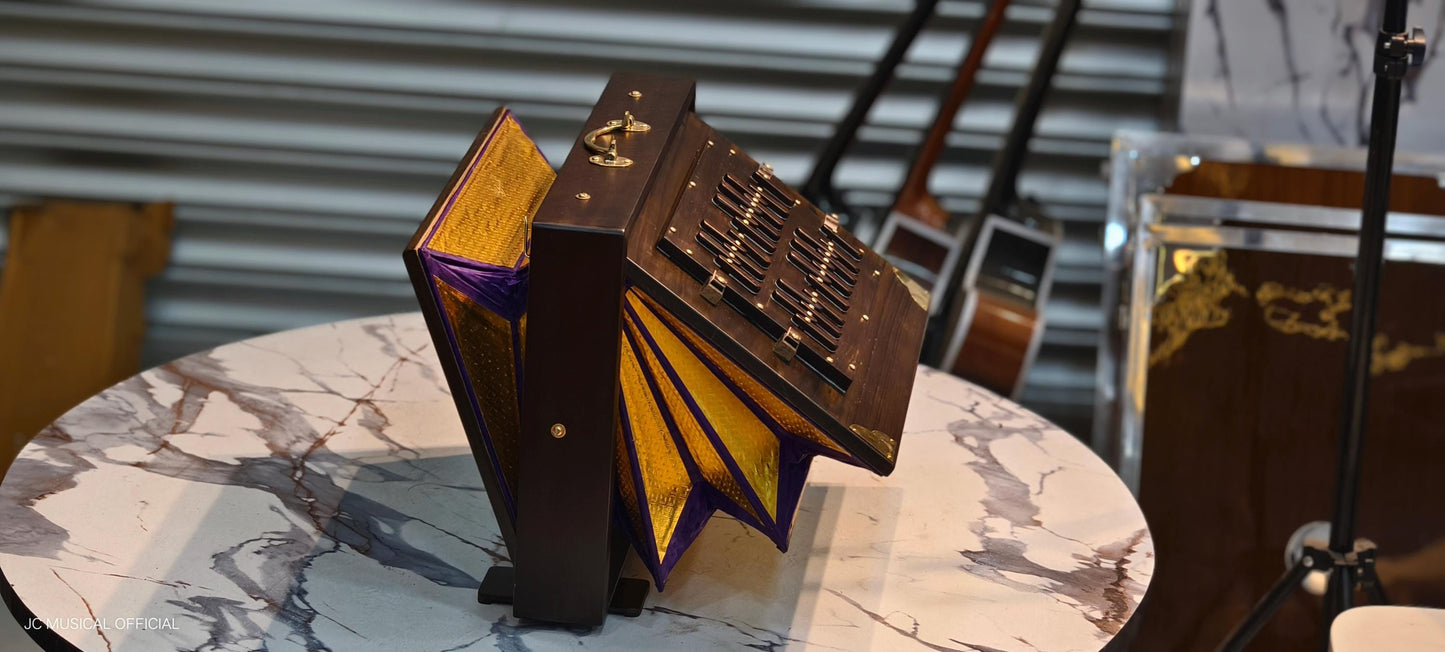 2-Octave Professional Shruti Box | Brown Mat Finish, Teakwood