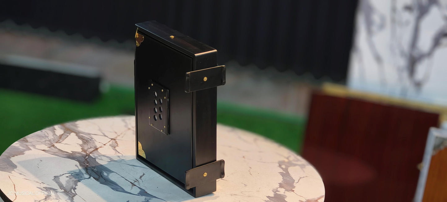 2line Shruti Box | Black & Gold, 2-Line