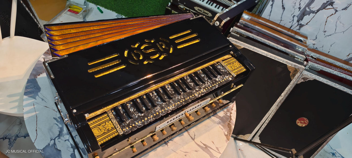 4LINE 13Scale changer DS RAMSINGH Model Harmonium Standing body