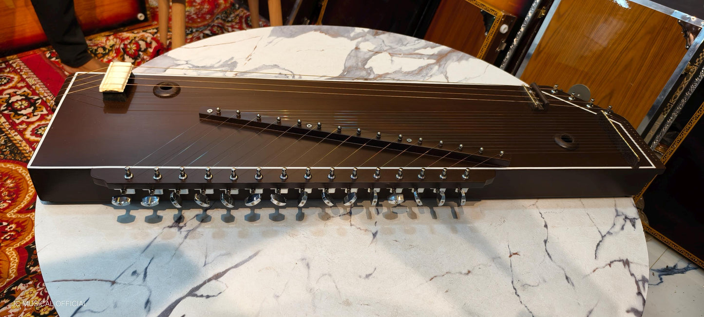 SWARSAMGAM| SWARMANDAL+TANPURA|Wallnut oak Brown colour mat finish