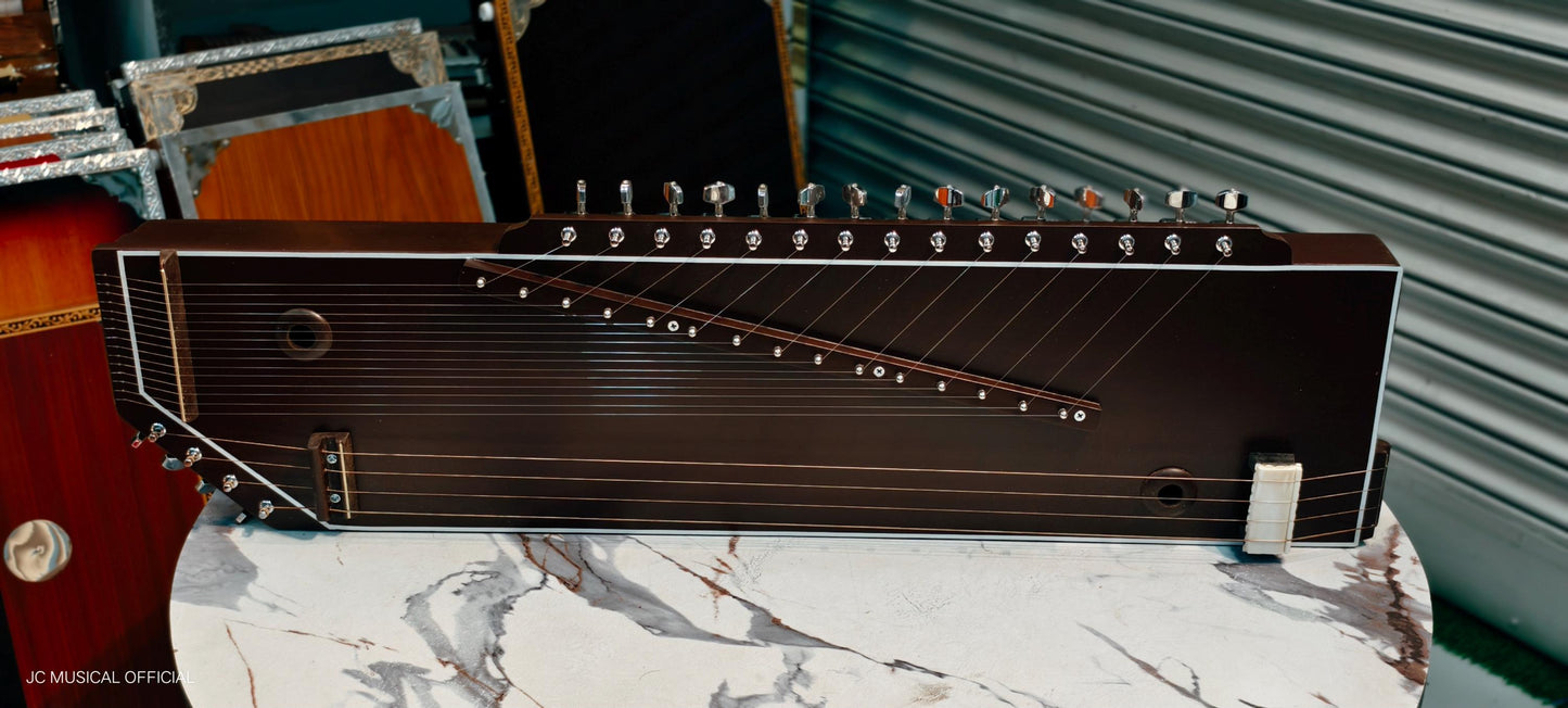 SWARSAMGAM| SWARMANDAL+TANPURA|Wallnut oak Brown colour mat finish