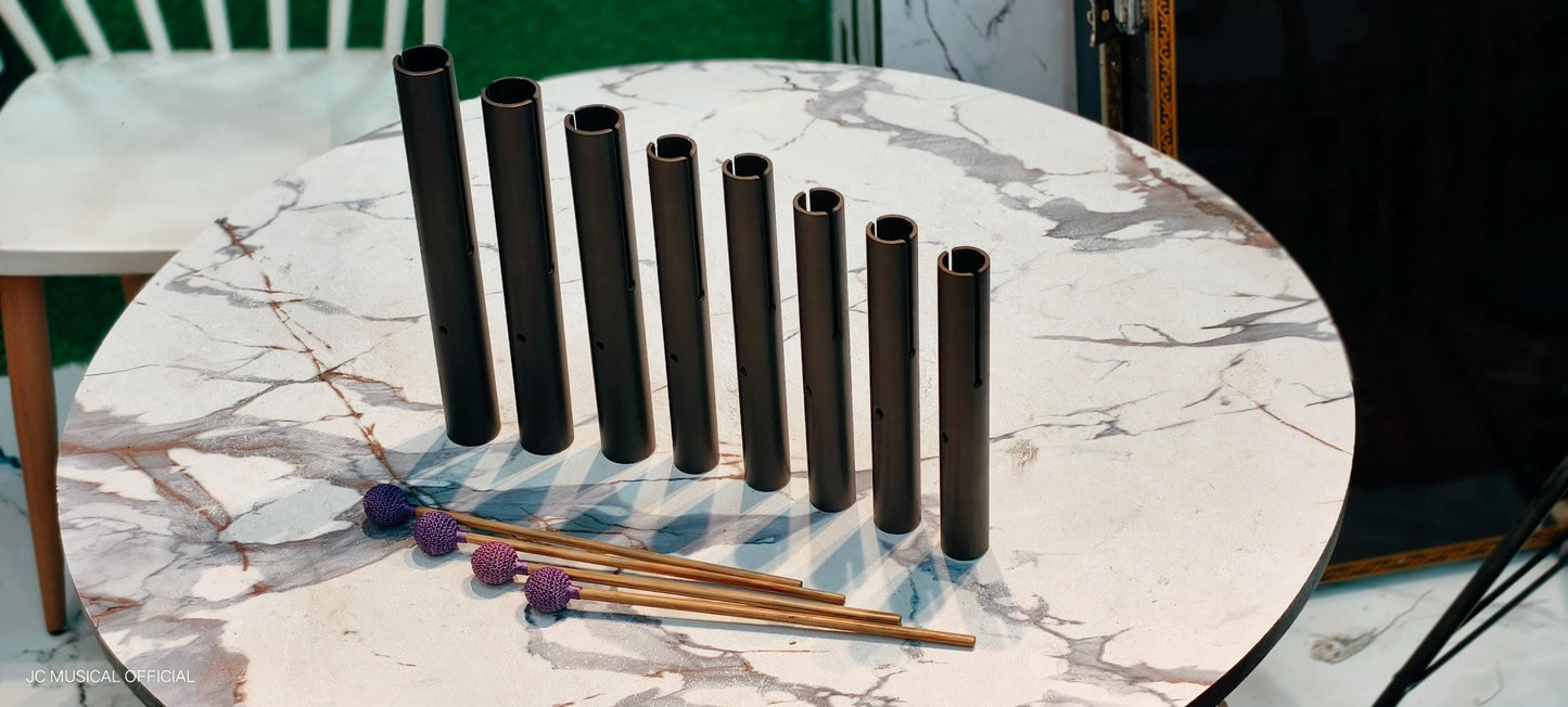 8 Bar Pulse Tube Set: Black Matte Finish