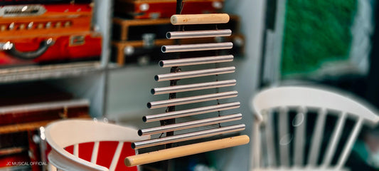 Handcrafted 9-Bar Swinging Chimes