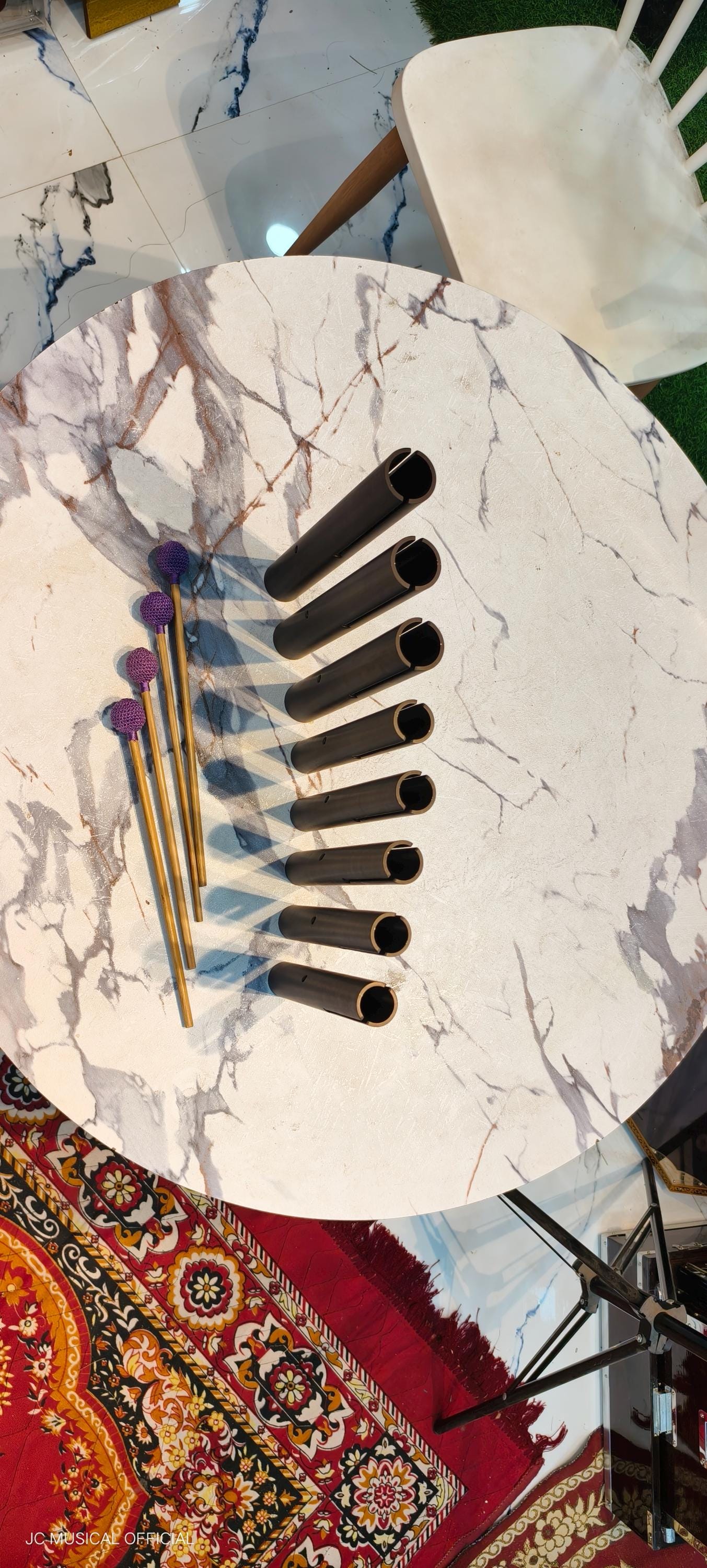 8 Bar Pulse Tube Set: Black Matte Finish