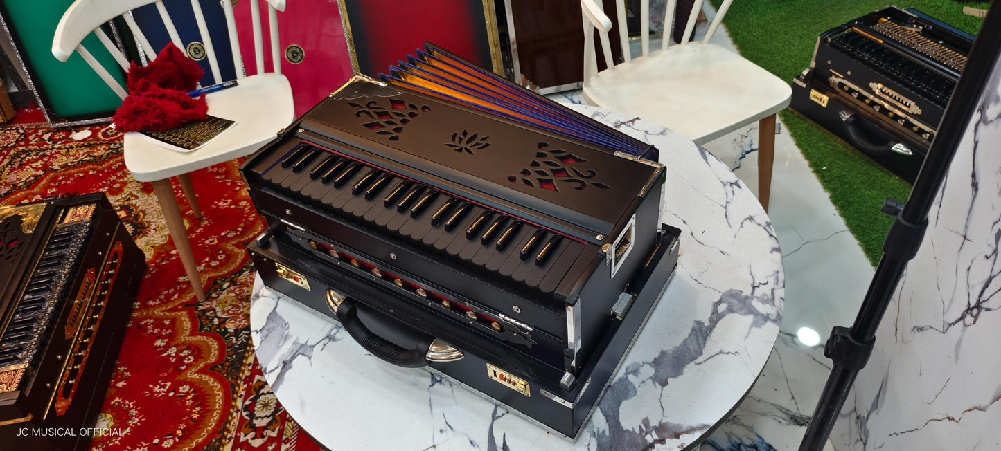 2-Line Black beauty  Harmonium, Premium 42-Key Folding type professional