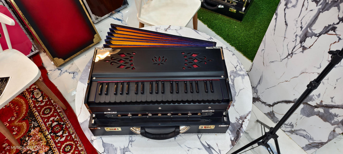 2-Line Black beauty  Harmonium, Premium 42-Key Folding type professional