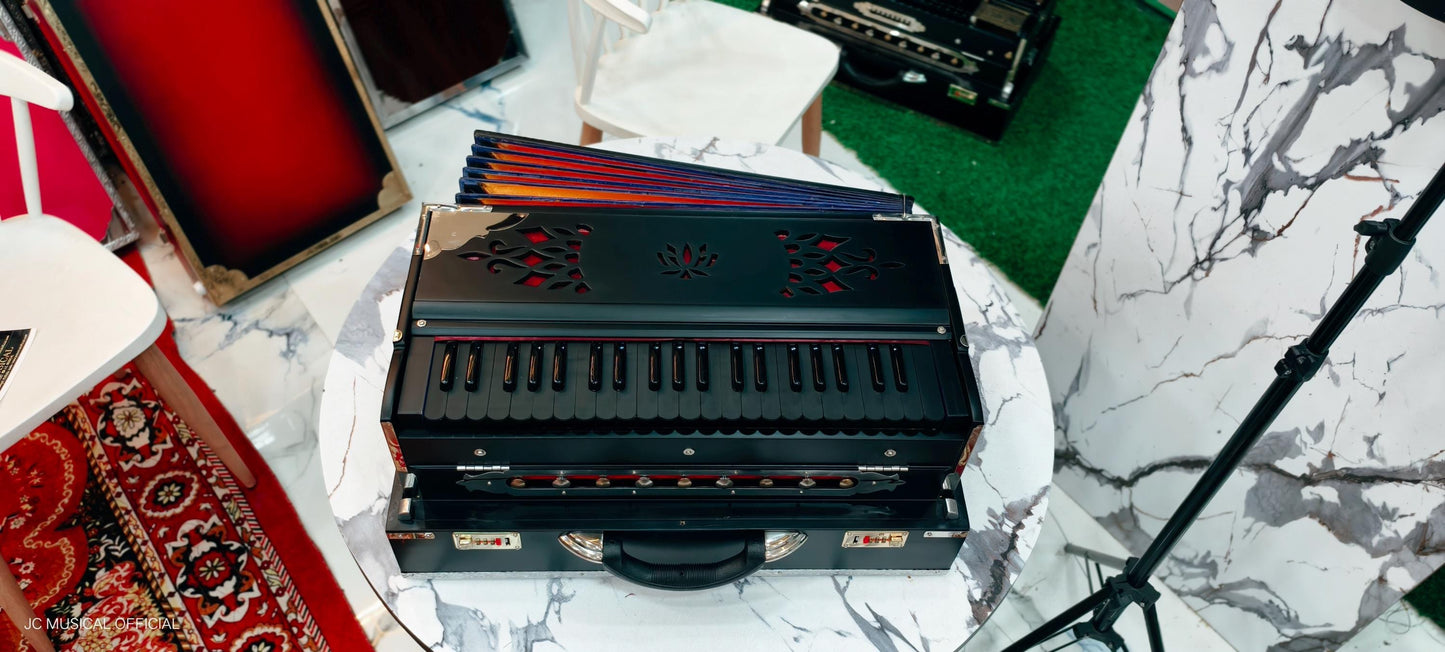 2-Line Black beauty  Harmonium, Premium 42-Key Folding type professional