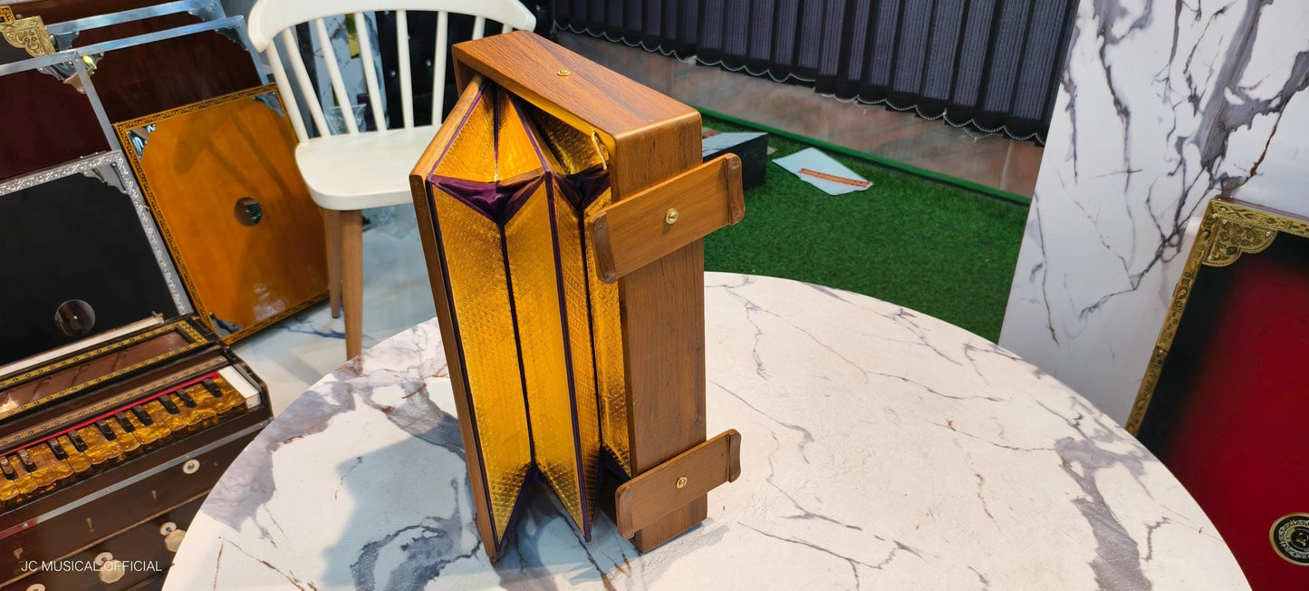 Shruti Box: One octeve Medium Size, Teakwood, Lower octeve C3-C4 , Wooden mat finish