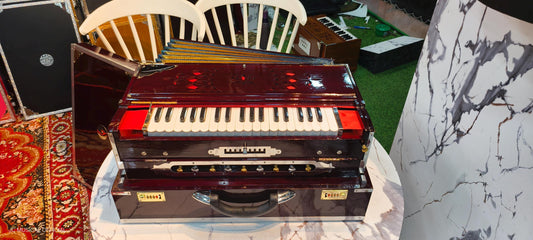 SCALE CHANGER HARMONIUM/ 3line 9scale changer/ Mahagony glossy finish