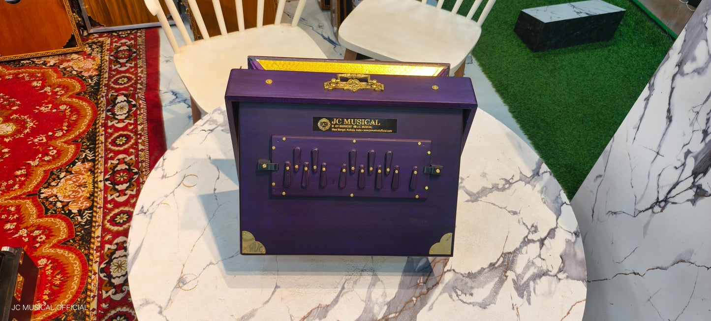 Purple Shruti Box| ONE OCTEVE Large size| Lower Octave C3-C4