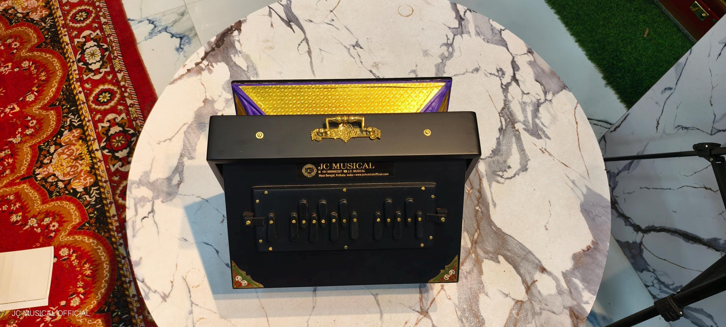 Matte Black Shruti Box | One octevemedium size, Lower Octave C to C