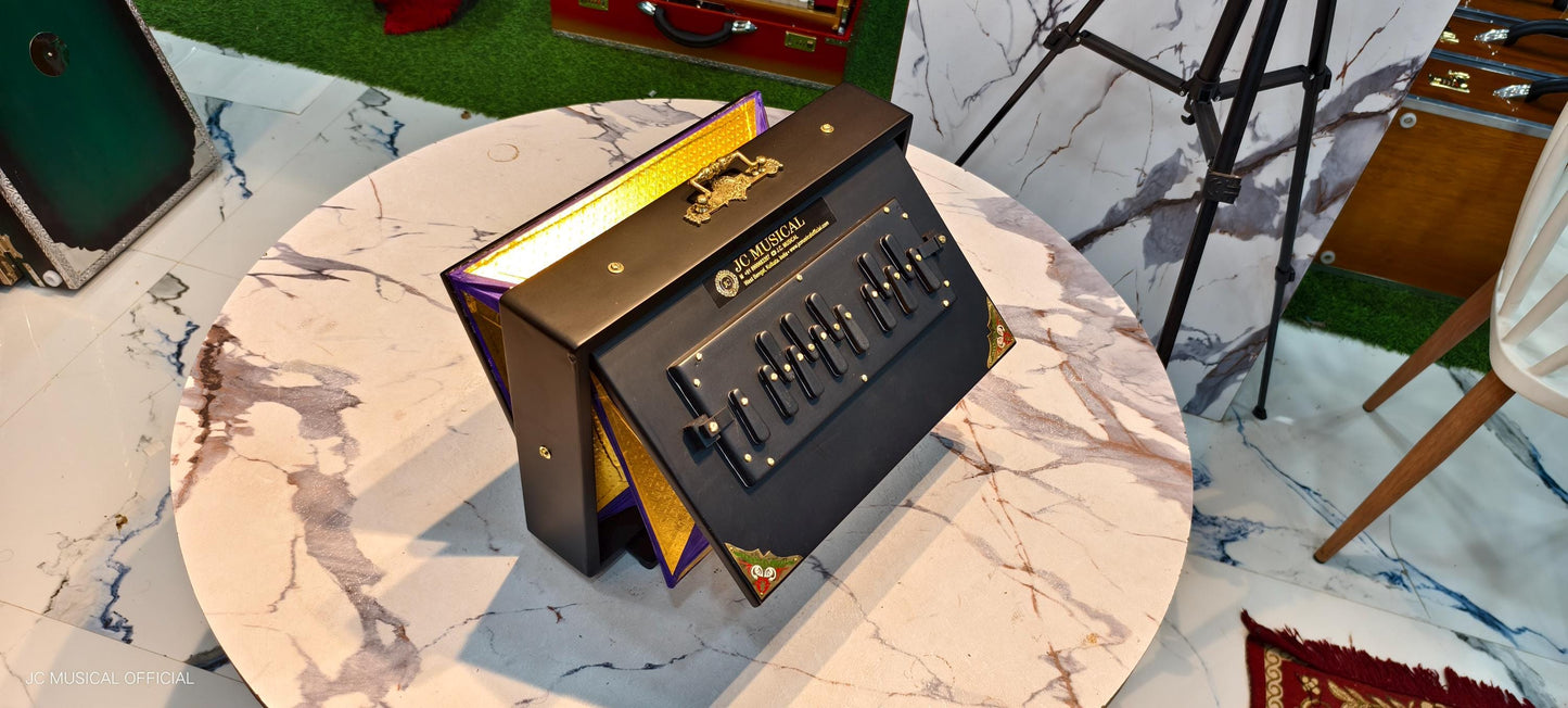 Matte Black Shruti Box | One octevemedium size, Lower Octave C to C