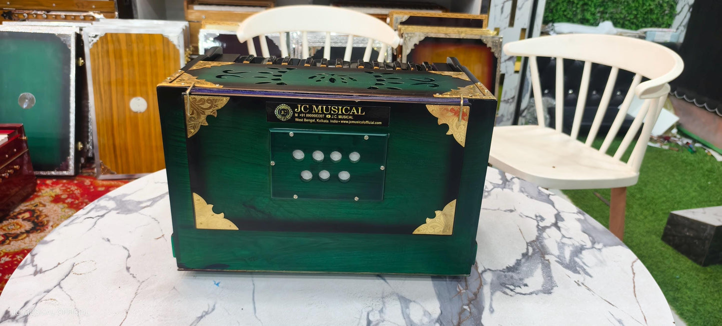 2LINE 27KEYS MOST PORTABLE| Mini HARMONIUM| 7kg | limited Green edition