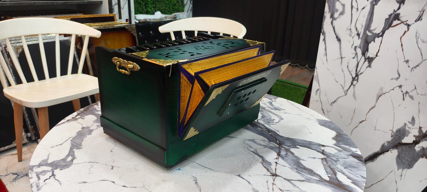 2LINE 27KEYS MOST PORTABLE| Mini HARMONIUM| 7kg | limited Green edition
