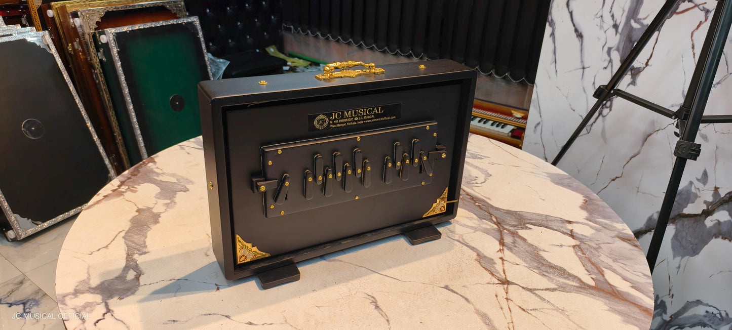 Matte Black Shruti Box | One octevemedium size, Lower Octave C to C