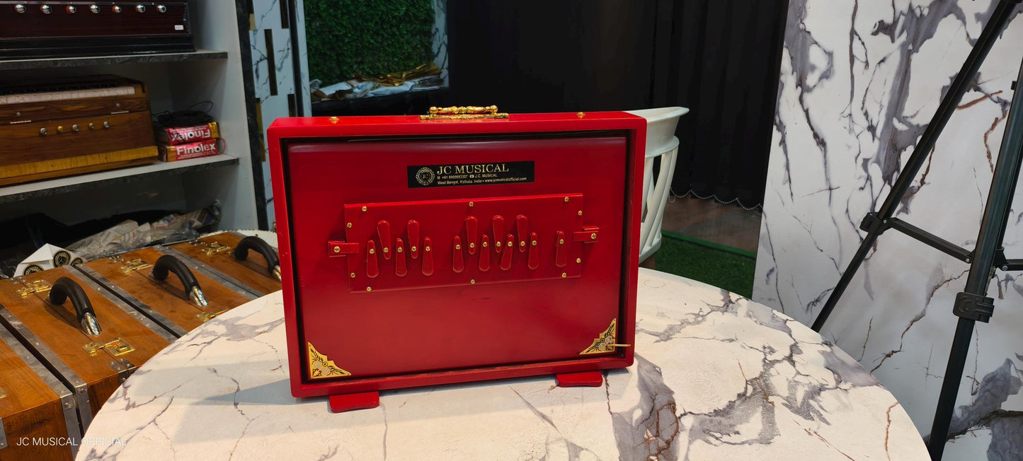 Red Shruti Box, 1 Octave Big size , Lower Octave C to C