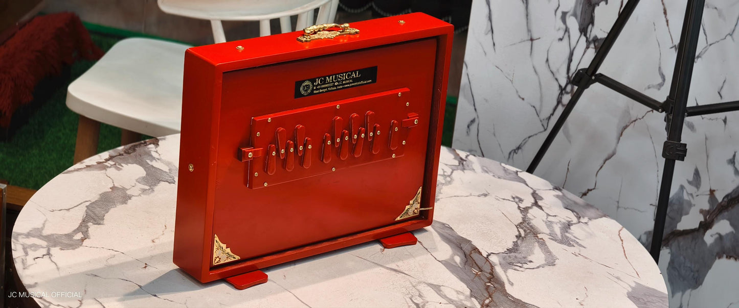 Red Shruti Box, 1 Octave Big size , Lower Octave C to C