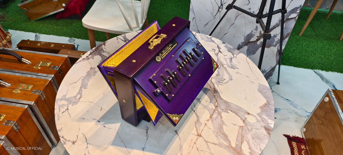 SHRUTI BOX /C3-C4 Lower octeve/ Purple mat finish/One octeve Medium size