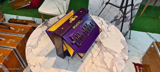 SHRUTI BOX /C3-C4 Lower octeve/ Purple mat finish/One octeve Medium size