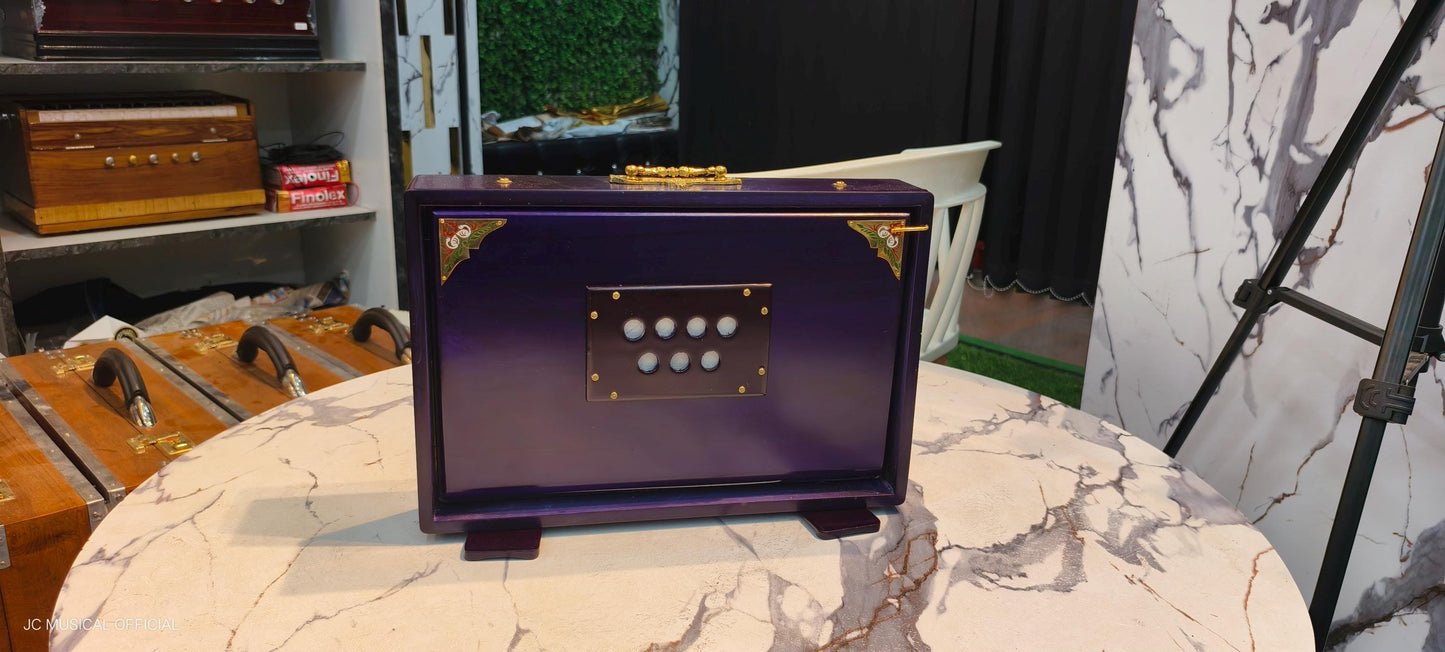SHRUTI BOX /C3-C4 Lower octeve/ Purple mat finish/One octeve Medium size