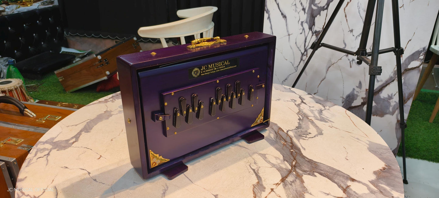 SHRUTI BOX /C3-C4 Lower octeve/ Purple mat finish/One octeve Medium size