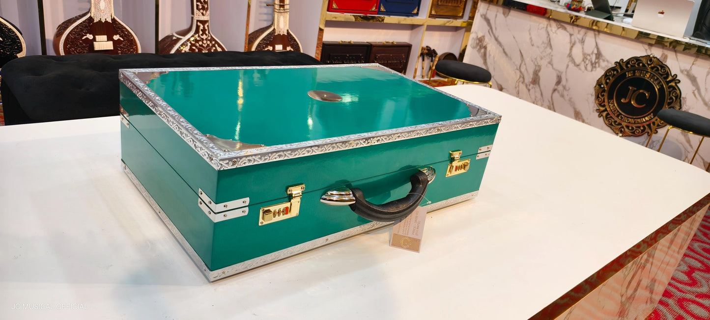 2LINE PROFESSIONAL HARMONIUM Metalic Green 42KEYS