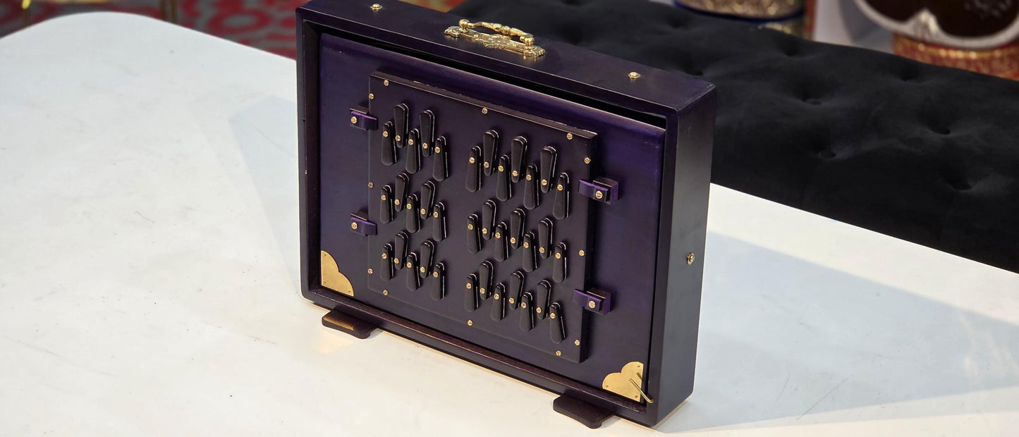 3LINE SHRUTI BOX/ PURPLE Gold edition Premium quality