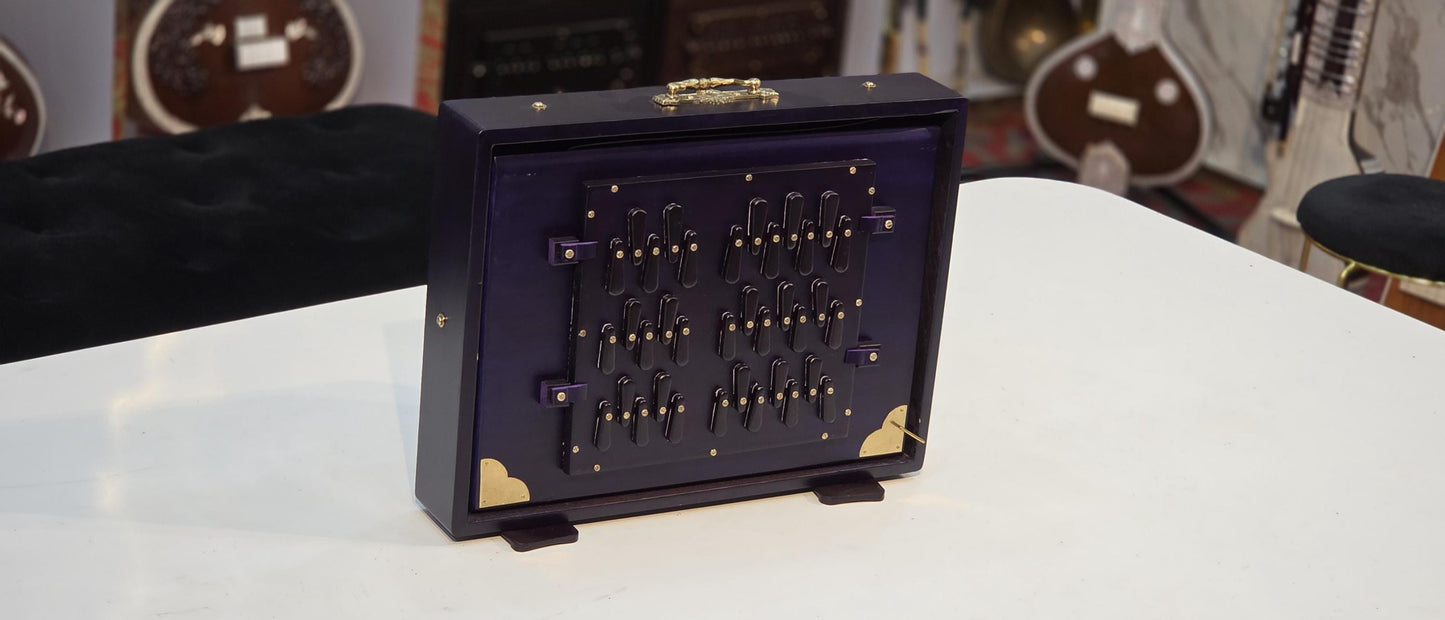 3LINE SHRUTI BOX/ PURPLE Gold edition Premium quality