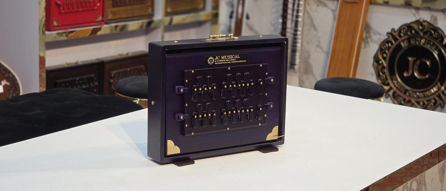 2LINE Shruti Box/ PURPLE GOLD / Premium quality