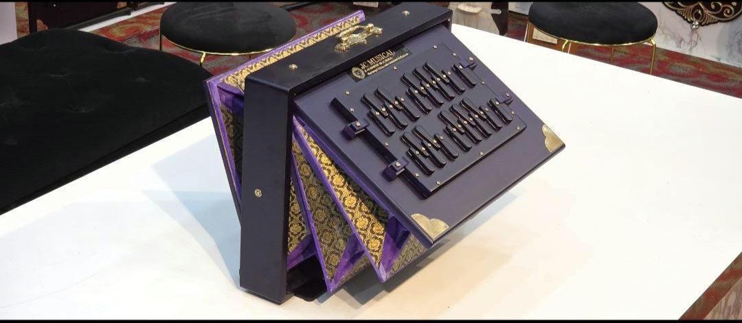 2LINE Shruti Box/ PURPLE GOLD / Premium quality