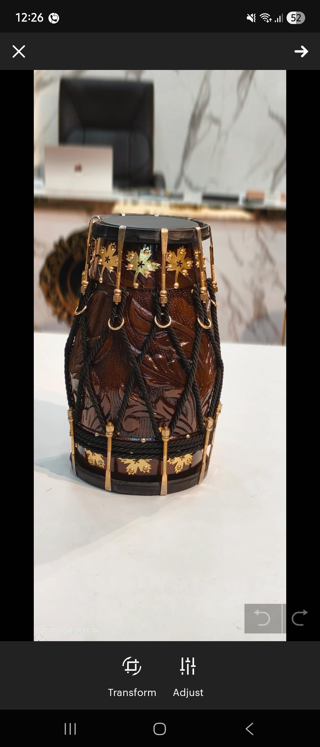 PROFESSIONAL DHOLAK With 100% pure season sheesham wood nuts bolt system|
